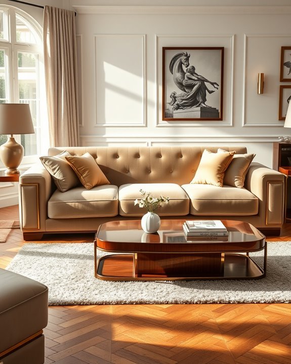 glamorous vintage geometric elegance