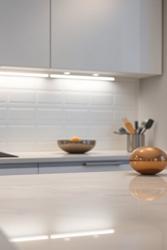 glaring free kitchen led panels