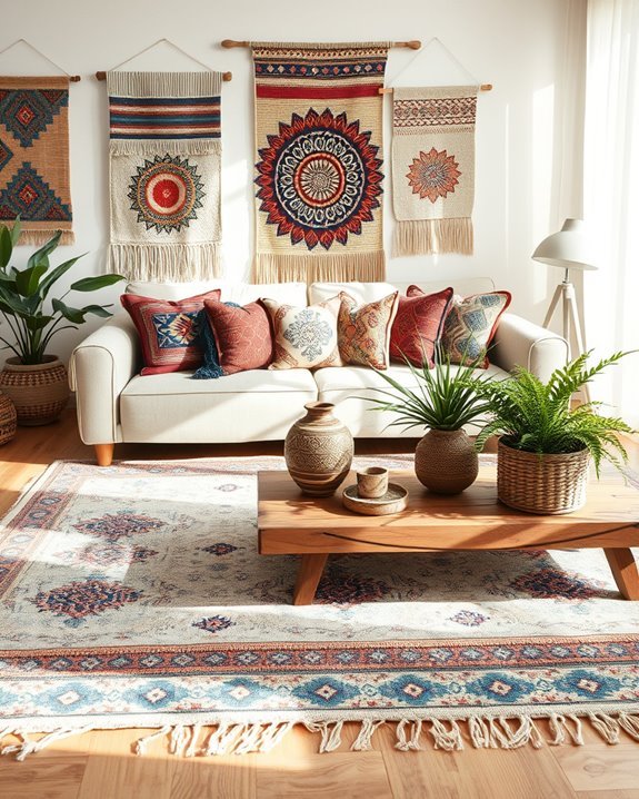 global inspired bohemian decor