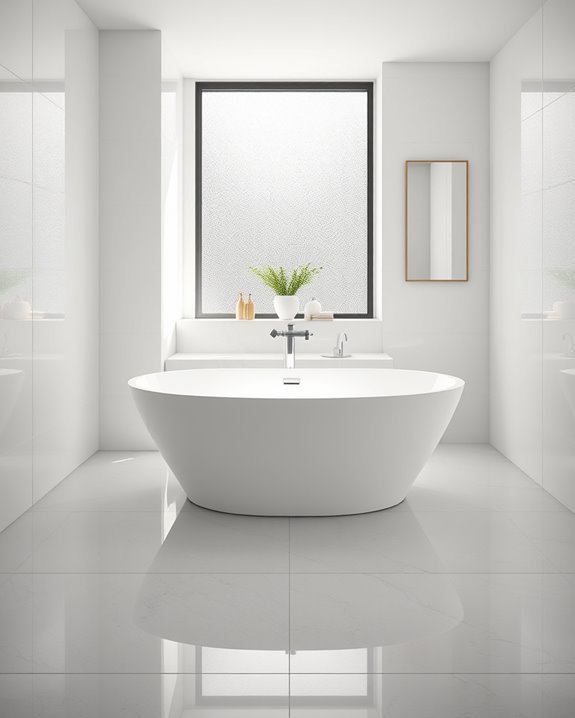 glossy tiles elevate bathrooms