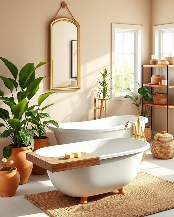 gold accents for boho elegance