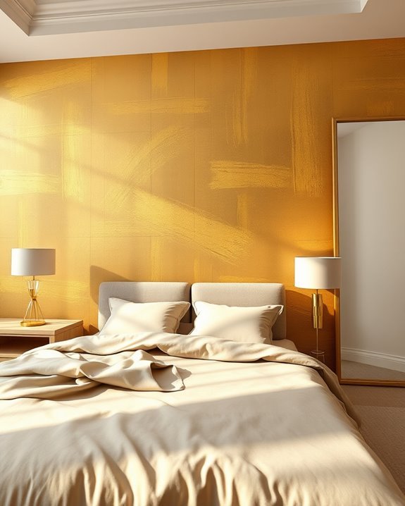 gold brush strokes elegance