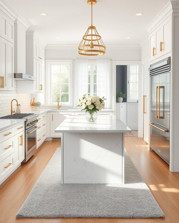 gold hardware elegance emphasized