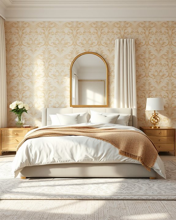 gold infused wallpaper elegance