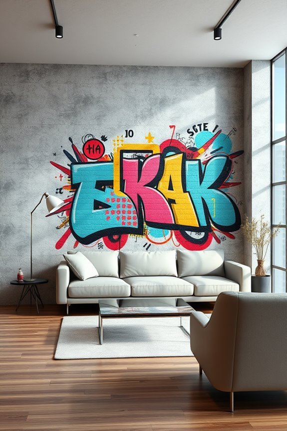 graffiti enhanced acoustic wall design
