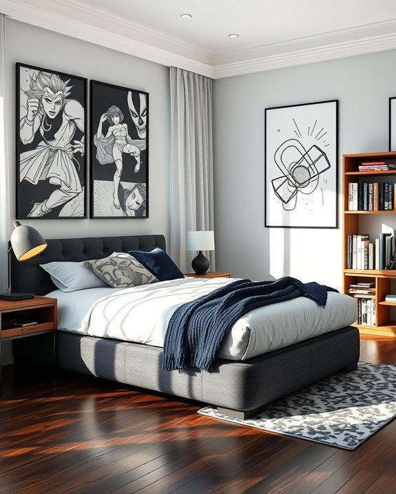 graphic novel bedroom decor