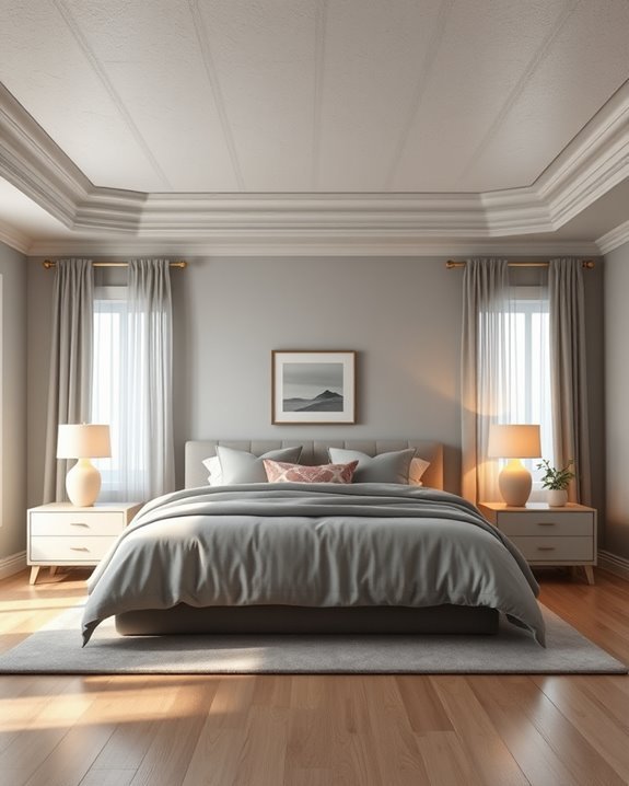 grey ceiling texture ideas