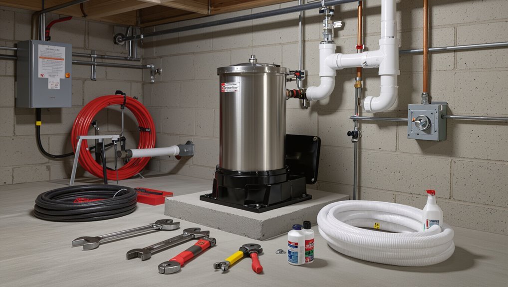 grinder pump installation indicators