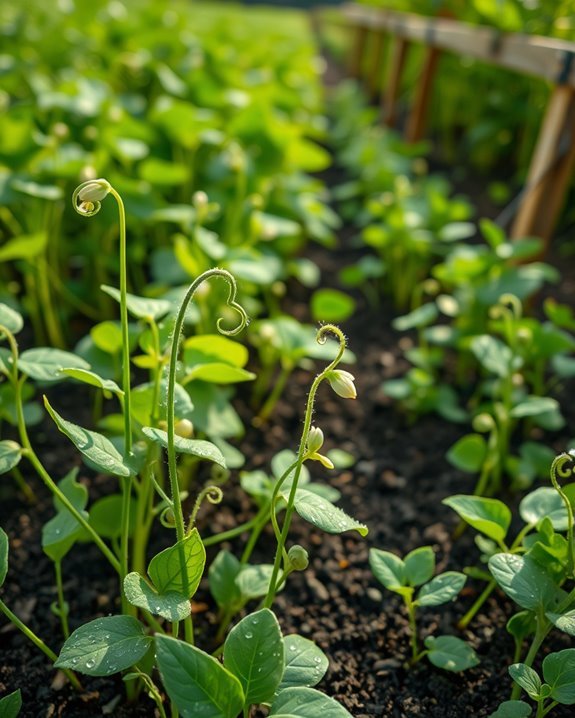 grow sweet crisp peas
