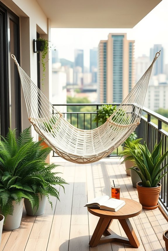 hammock for balcony relaxation