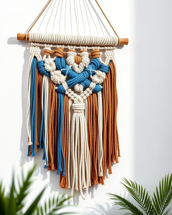 handwoven macrame wall decor