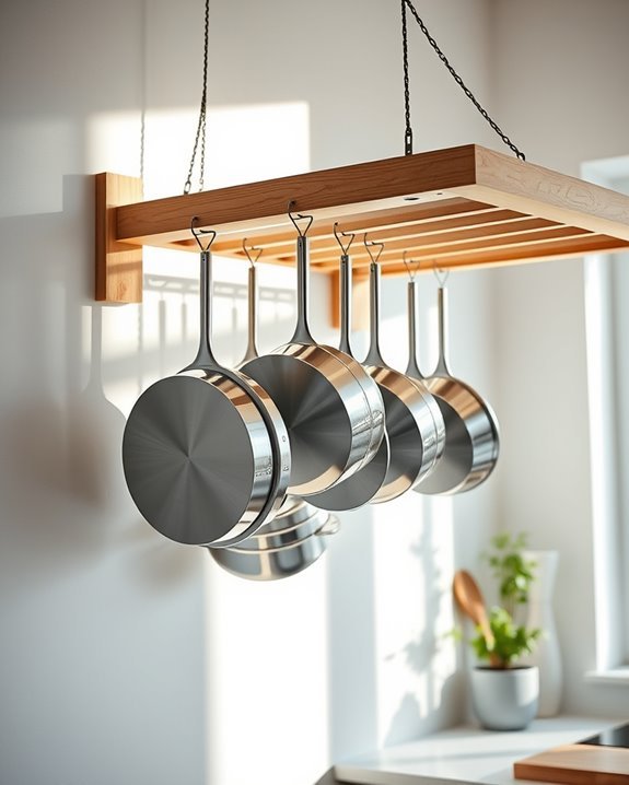 hang pots for organization