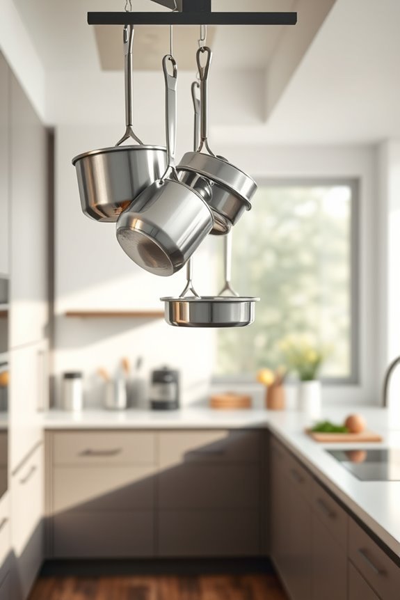 hang pots for space