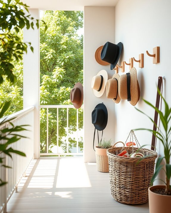 hanging hats for decor