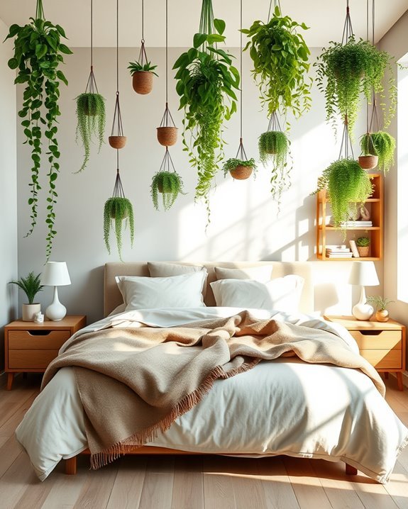hanging planters for depth