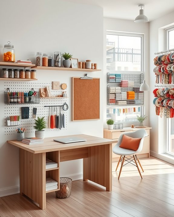 hanging storage for crafts