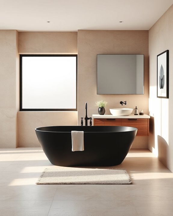 harmonious bathroom space planning