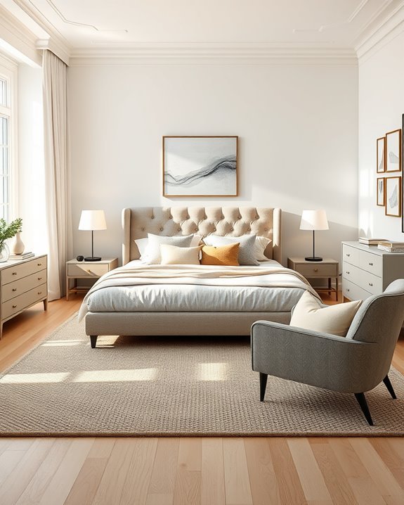 harmonious bedroom space design