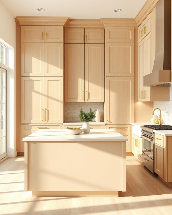 harmonious transitional kitchen design