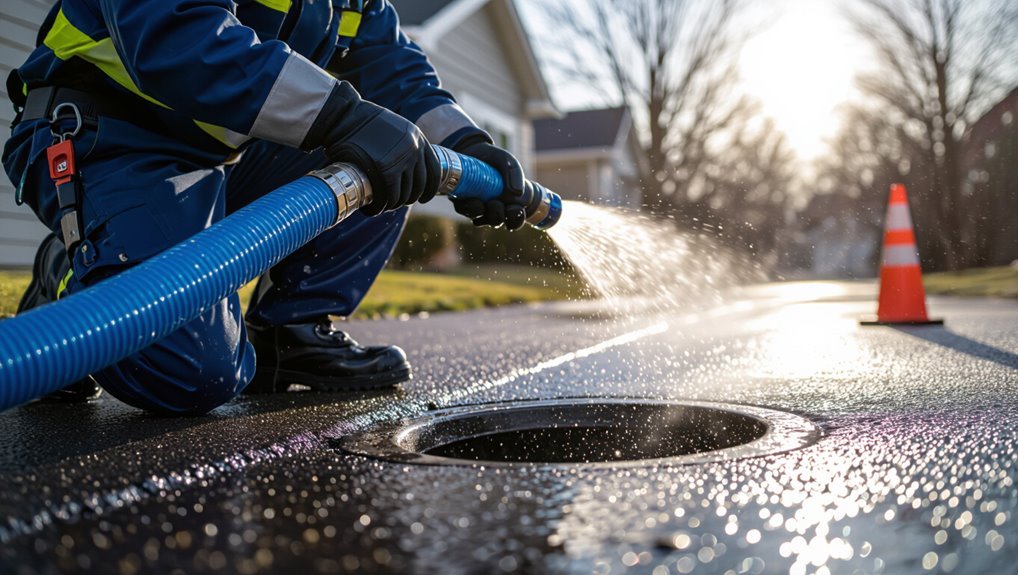 high pressure pipe cleaning method