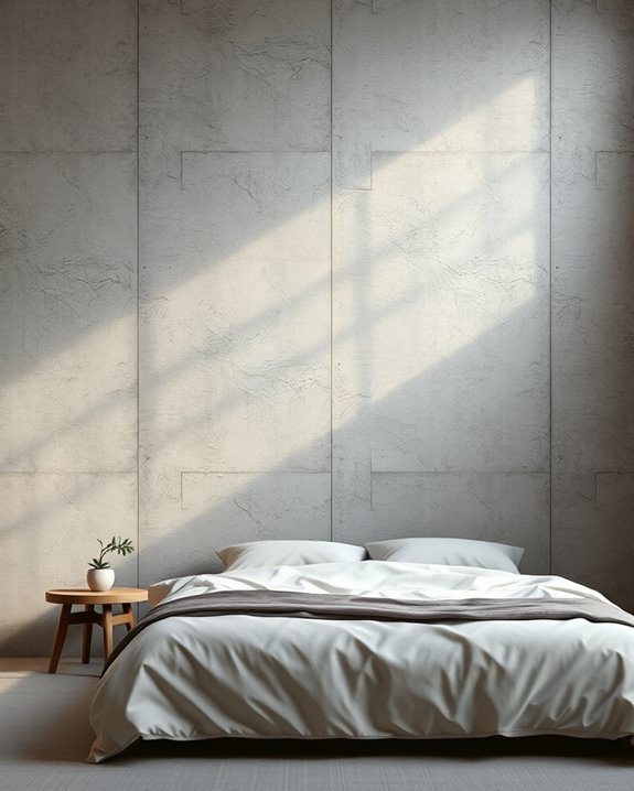 highlighting concrete wall texture