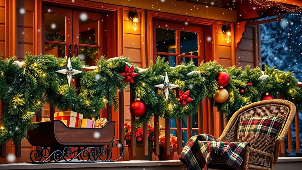 holiday balcony decor ideas