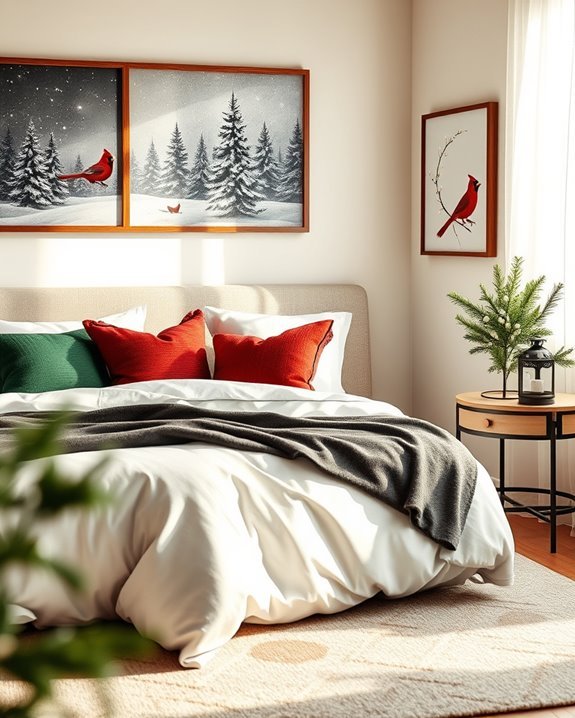 holiday themed vibrant artwork