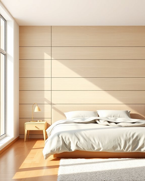 horizontal panel bedroom designs
