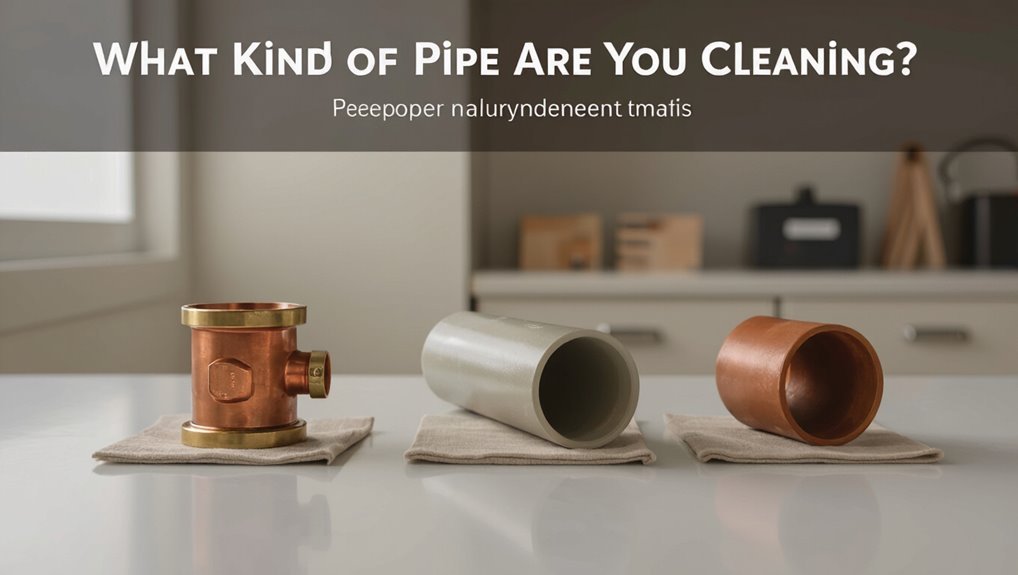 identify pipe type first