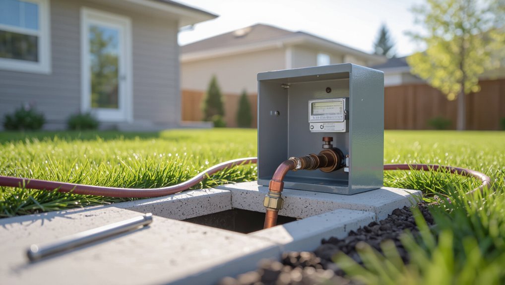 identify water line entry