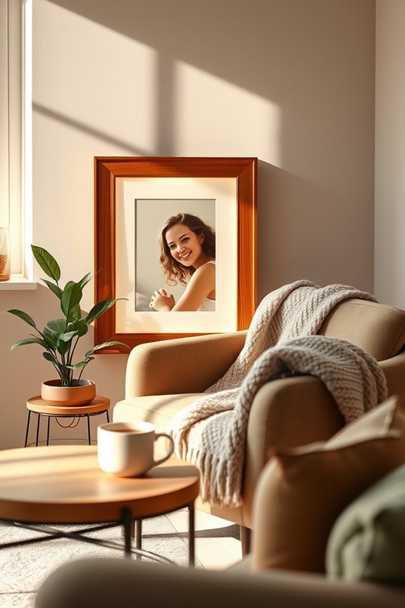 illuminated customizable picture frames