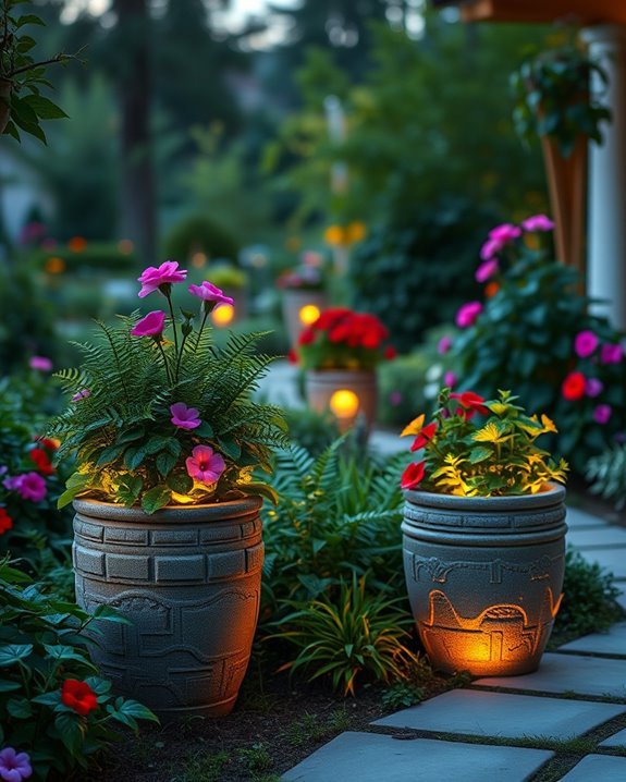 illuminated planter design options