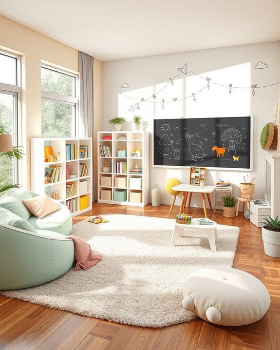imaginative and vibrant playroom