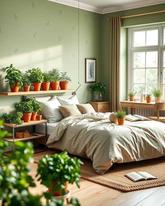 indoor herb garden setup