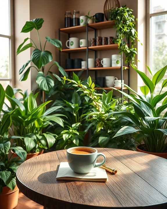 indoor plants enhance freshness