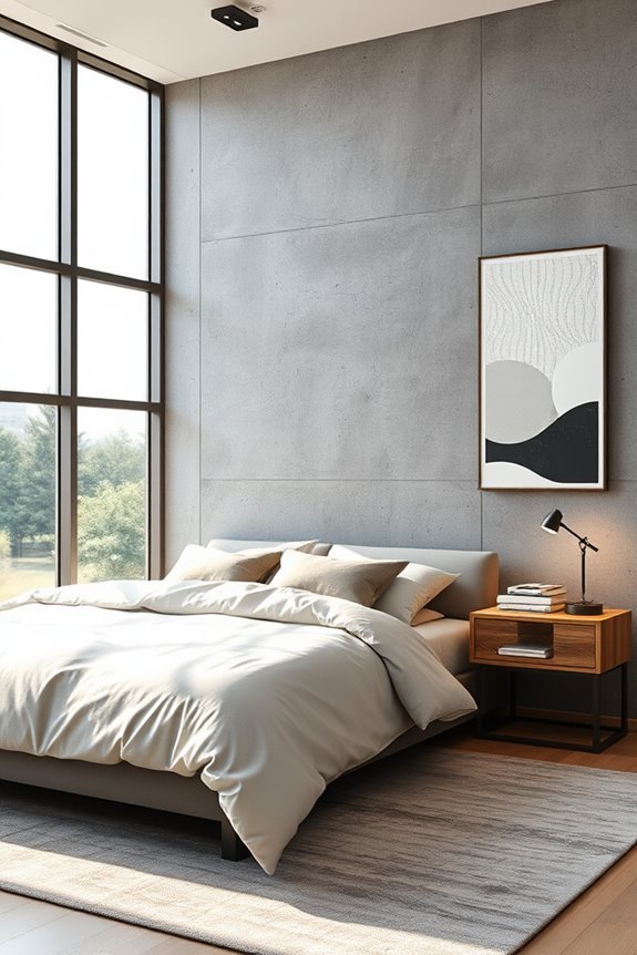 industrial chic bedroom design