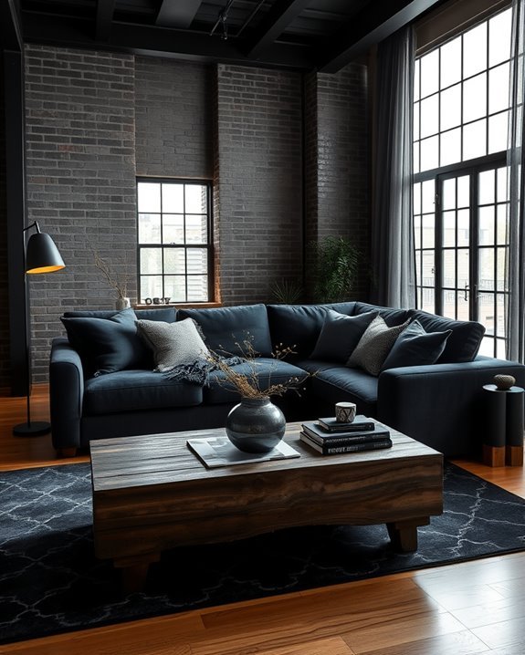 industrial elegance with coziness
