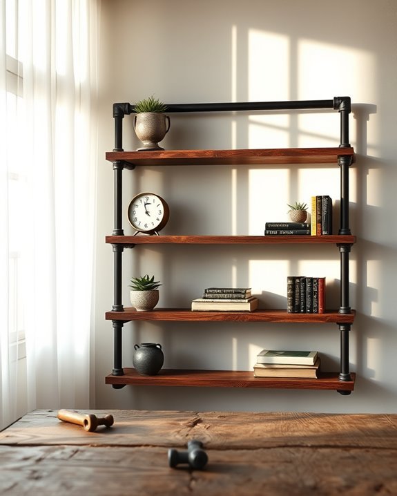 industrial rustic shelving solutions