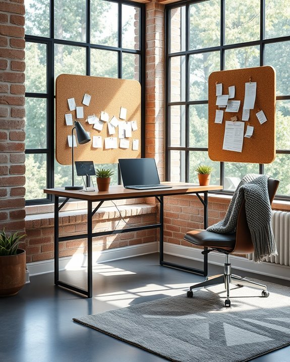 industrial rustic workspace design