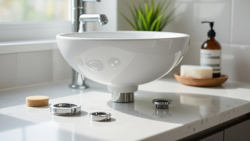 inspect sink components thoroughly