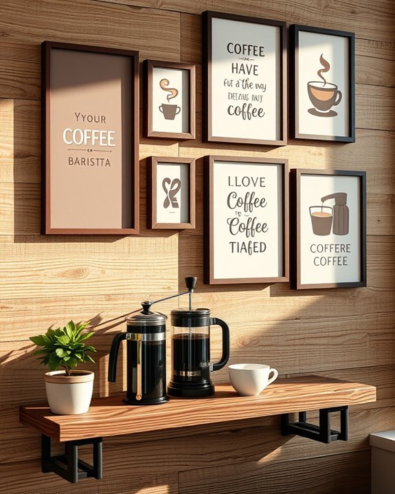 inspirational coffee bar decor