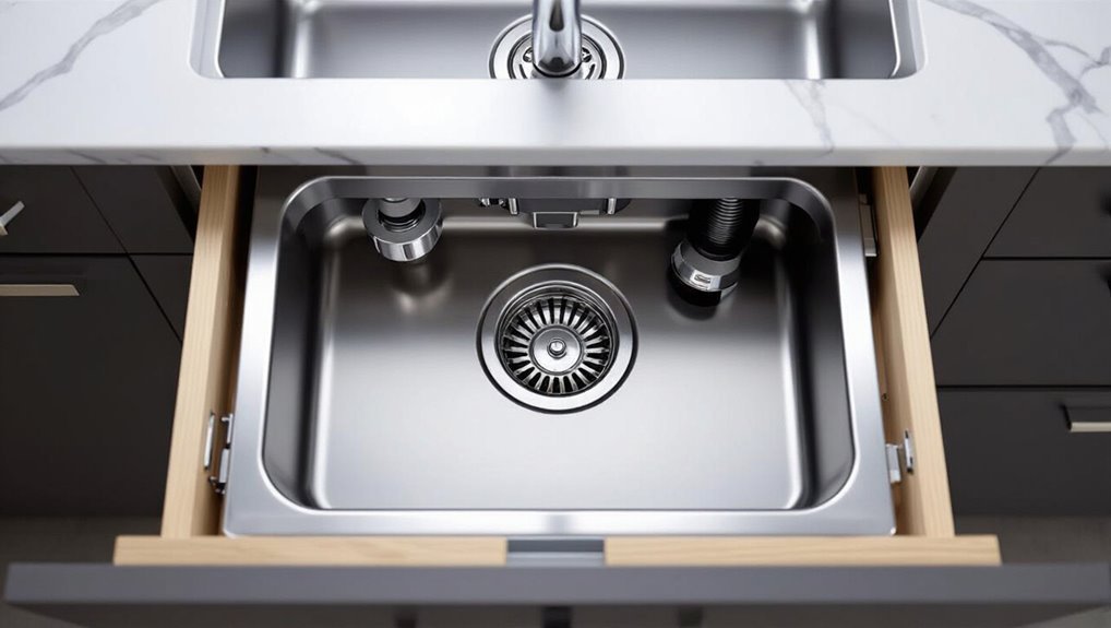 install sink drain with putty