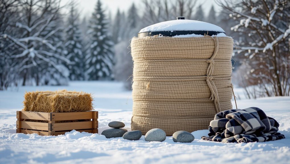 insulate and bury tanks