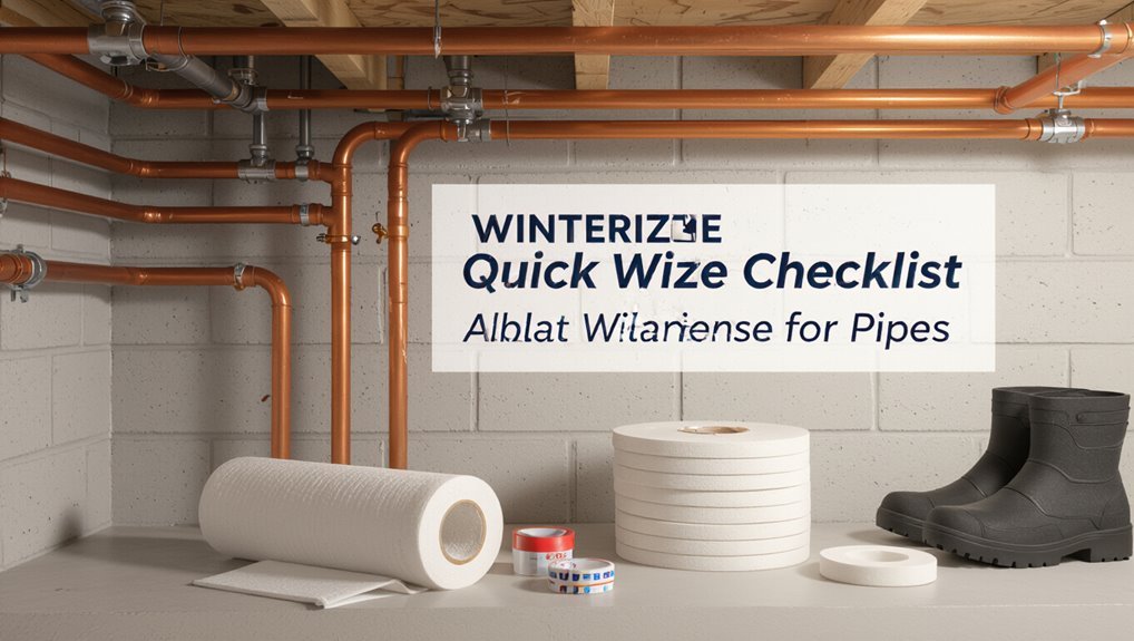 insulate drain label prepare