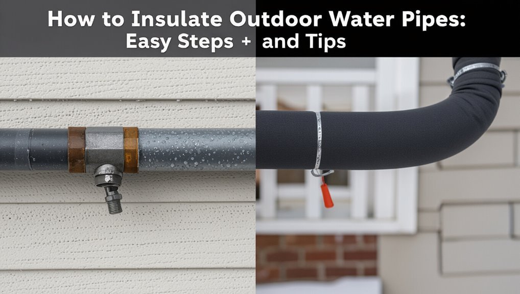 insulating outdoor water pipes