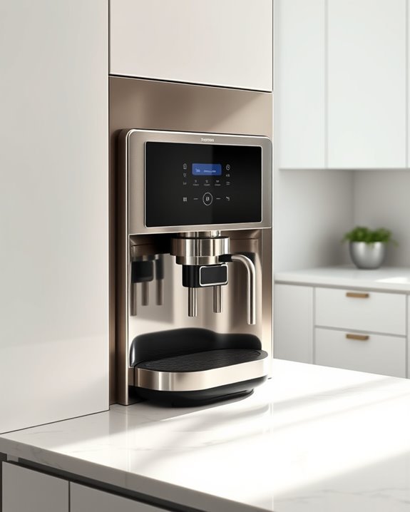 integrated coffee machine elegance