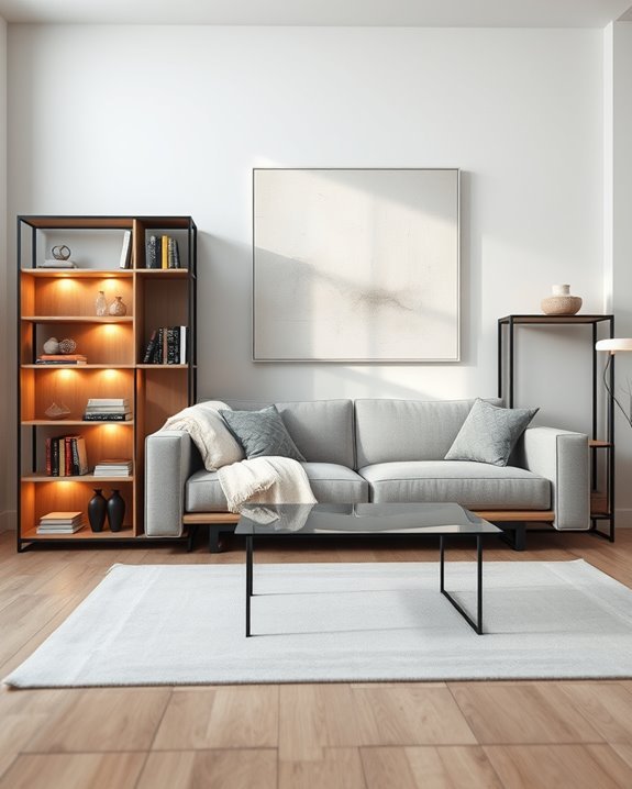 integrated lighting for bookshelves