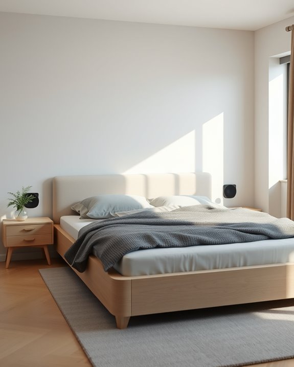 integrated speakers in bed