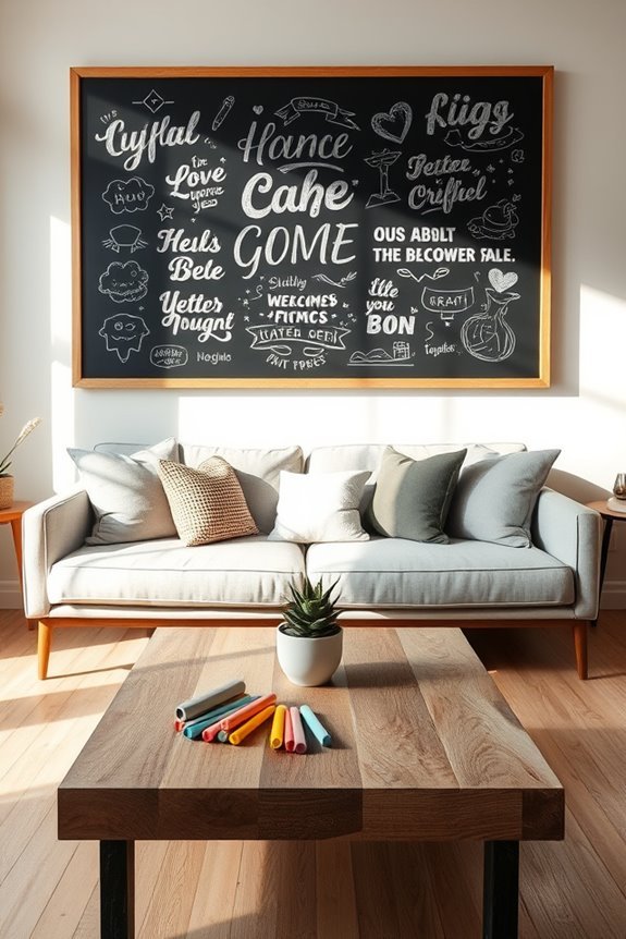 interactive chalkboard wall art