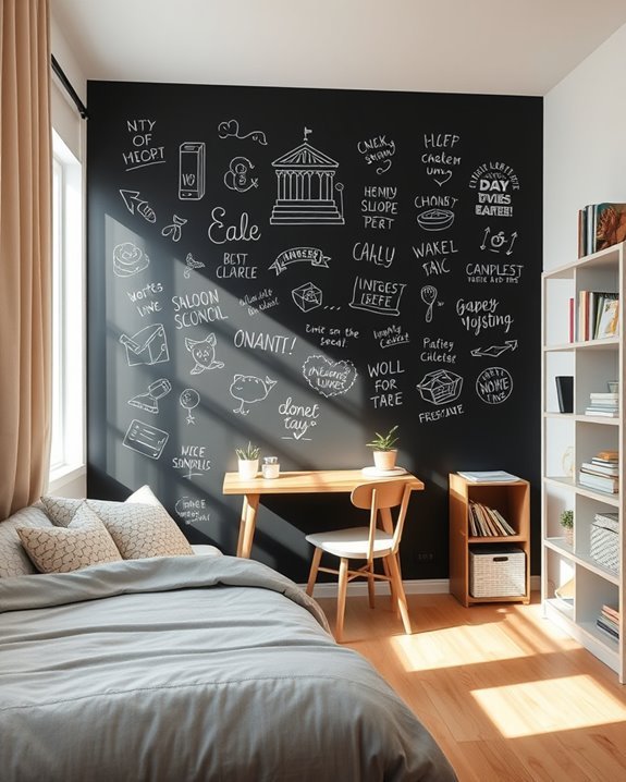 interactive chalkboard wall creativity